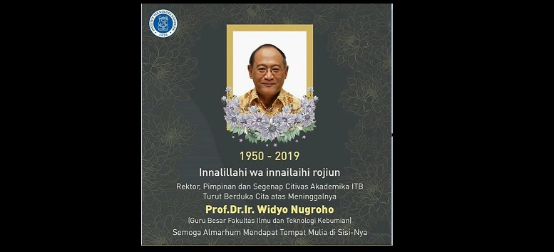 Guru Besar FITB, Prof.Dr.Ir. Widyo Nugroho SULASDI, Berpulang