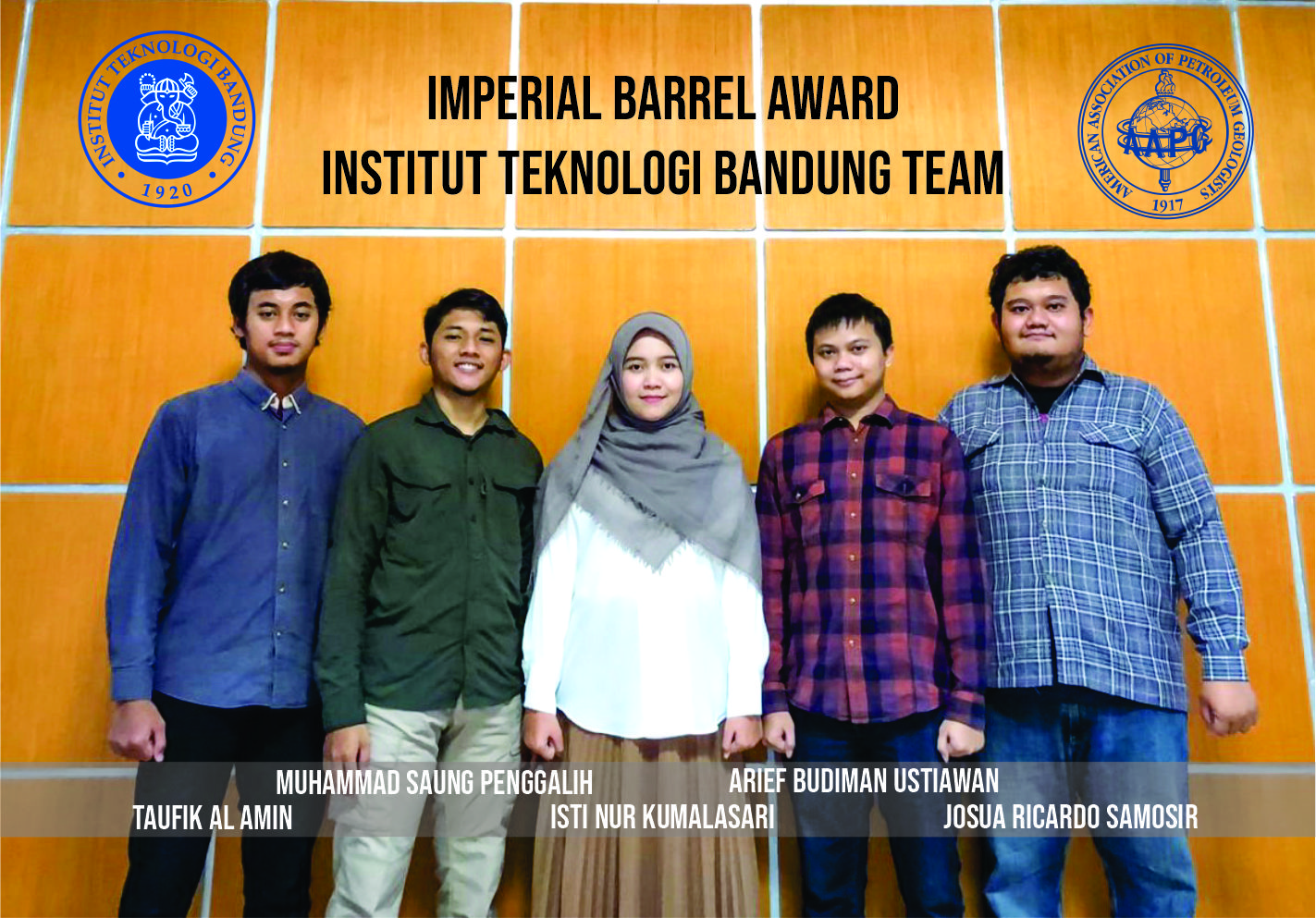 2nd Place Kompetisi IBA (Imperial Barrel Award) Regional Asia Pasifik 2021 Tim Mahasiswa FITB