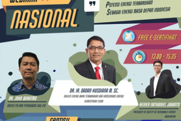 Webinar Nasional OGG: Bahas Potensi dan Pengembangan Energi Baru Terbarukan di Indonesia