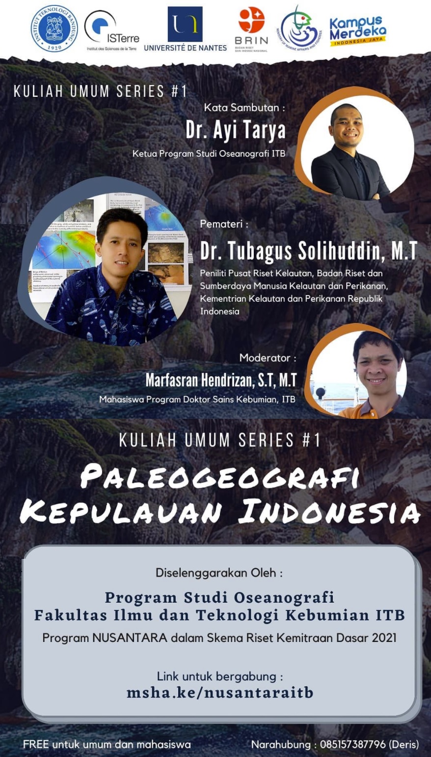 Kuliah Umum Series 1 : “Paleogeografi Kepulauan Indonesia”