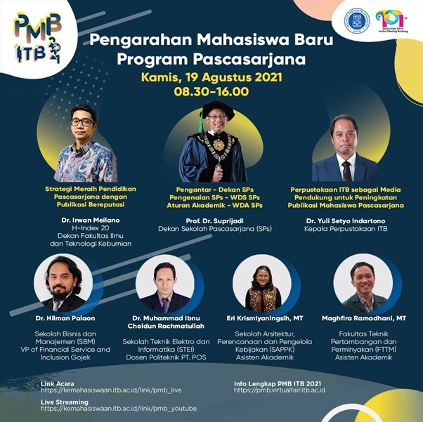 Gambaran Kuliah Pascasarjana di ITB Lewat Workshop Pengarahan PMB 2021