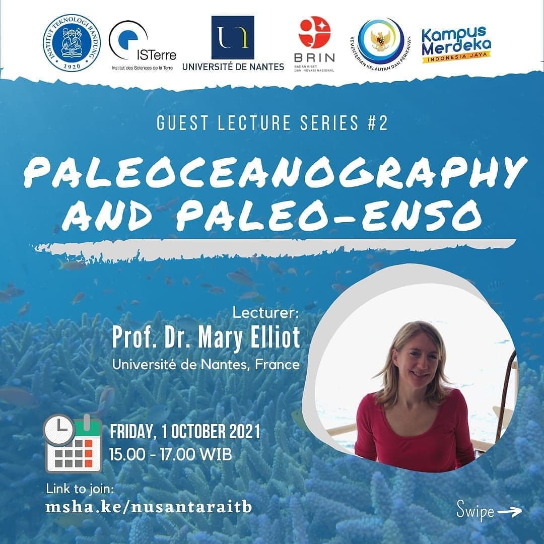 Paleoceanography and Paleo-ENSO  Guest Lecture : Prof. Dr. Mary Elliot (Université de Nantes, France)