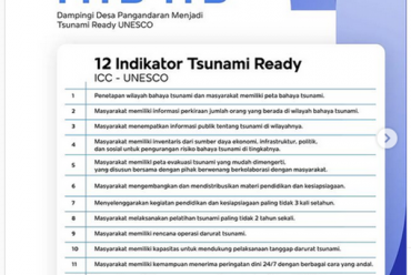 12 Indikator Tsunami Ready