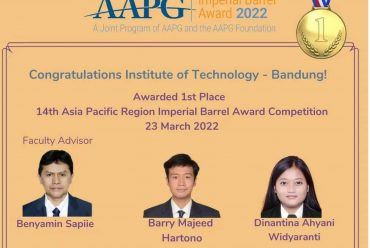 1st Place (Road to Global Competition) pada acara 14th Asia Pacific Region Imperial Barrel Award Competition
