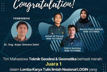 Tim Mahasiswa Prodi Teknik Geodesi & Geomatika ITB berhasil meraih Juara 1 LOGIN
