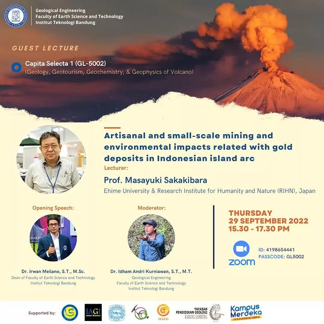 Topic: Artisanal and small-scale mining and environmental impacts related with gold deposits in Indonesian island arc
