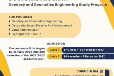 admission for master & doctoral program geodesy and geomatics engineering study program