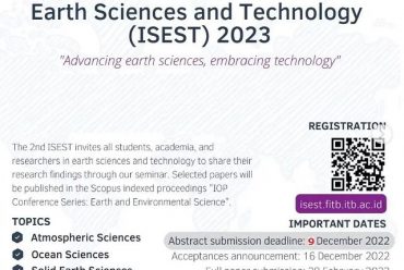 The 2nd ISEST abstract submission deadline is extended to 9 December 2022.