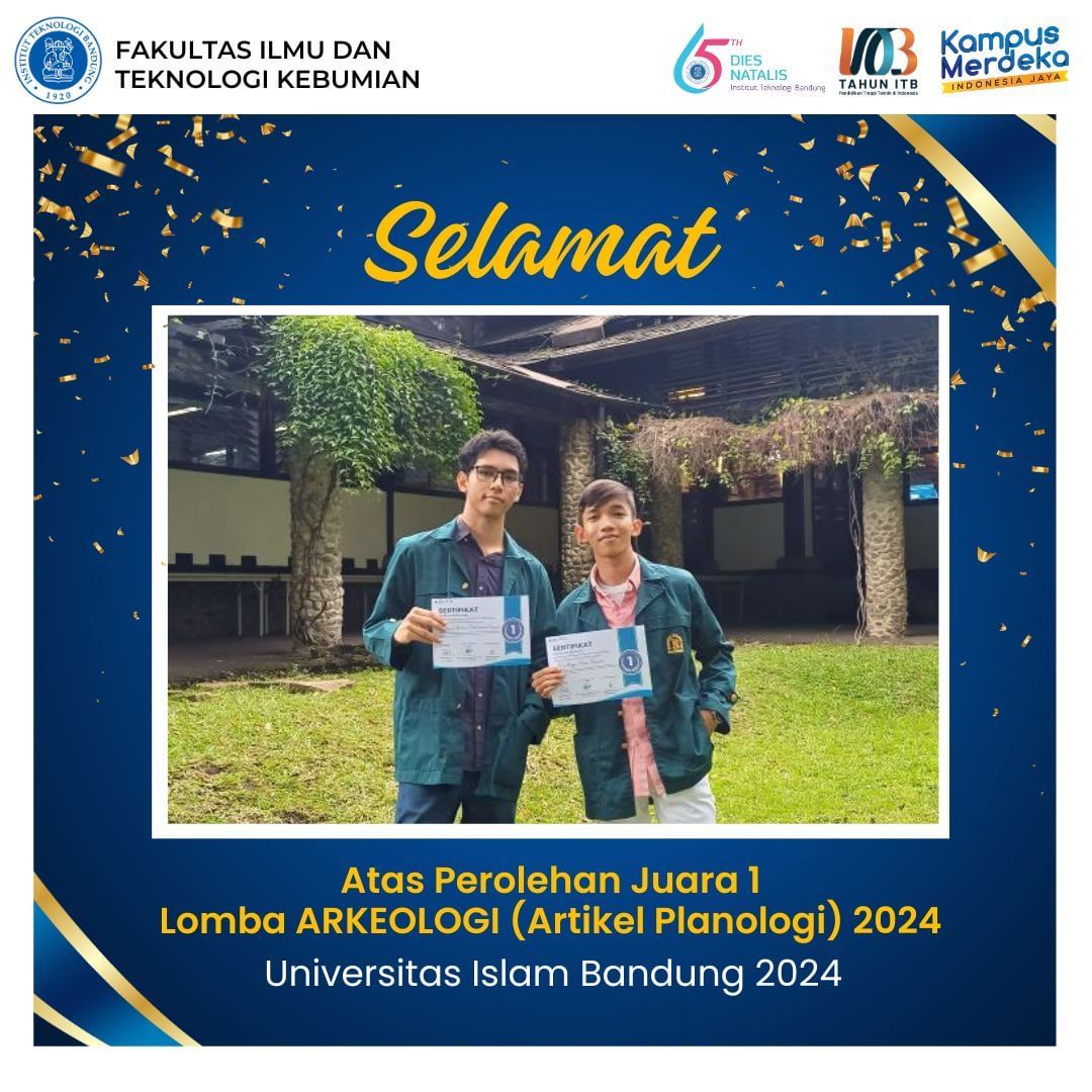 Juara 1 (satu) Lomba Arkeologi (Artikel Planologi) 2024