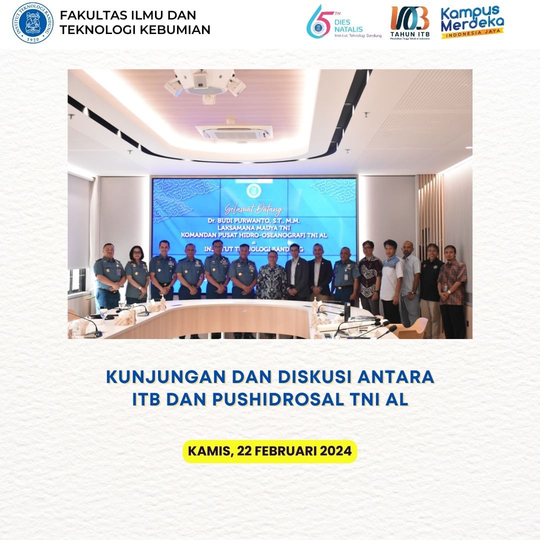 Kunjungan dan Diskusi antara ITB dan Pushidrosal TNI AL