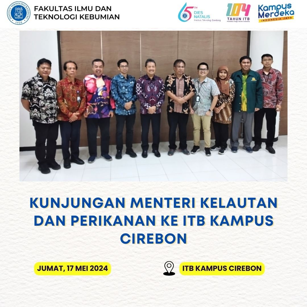 Kunjungan Menteri Kelautan dan Perikanan ke ITB Kampus Cirebon