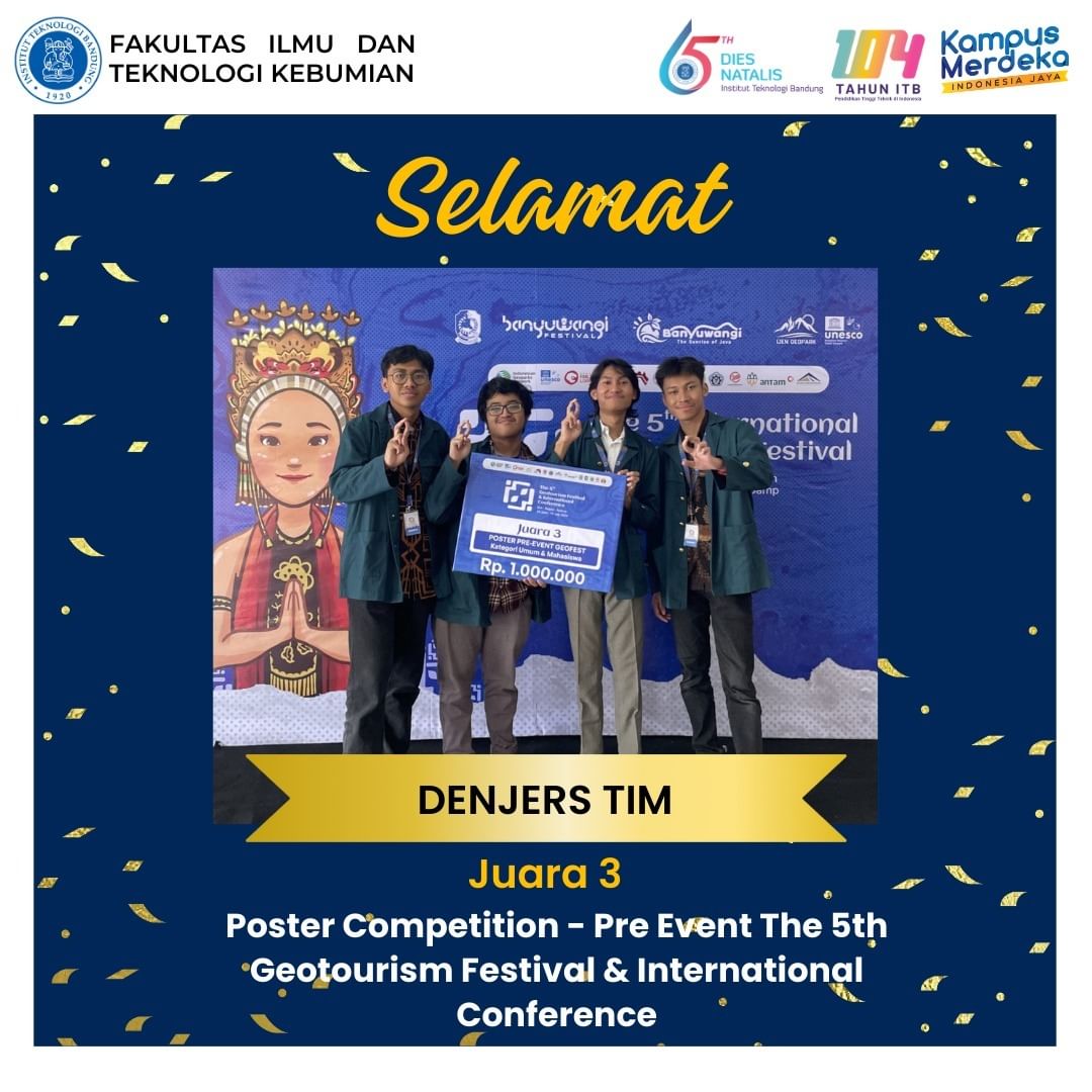 Juara 3 Poster Competition Pre Event The 5th Geotourism Festival & International Conference