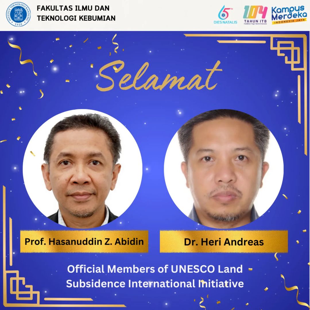 Selamat Oficial Members of UNESCO Land Subsidence International Initiative