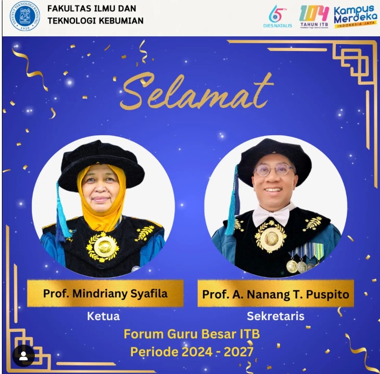 Ketua dan Sekretaris Forum Guru Besar ITB Periode 2024 – 2027