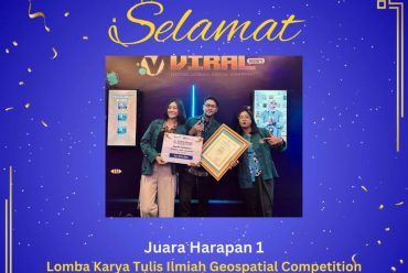 Juara 4 (Harapan 1) Lomba Karya Tulis Ilmiah Geospatial Competition dalam acara Georestart Datathon