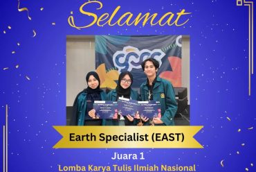 Juara 1 Lomba Karya Tulis Ilmiah Tingkat Nasional dalam acara Geography Days