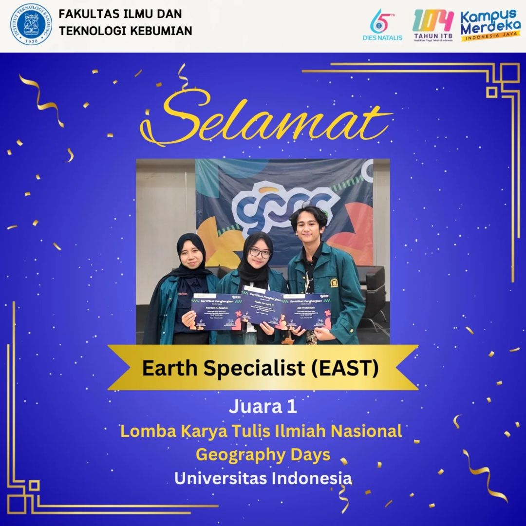 Juara 1 Lomba Karya Tulis Ilmiah Tingkat Nasional dalam acara Geography Days