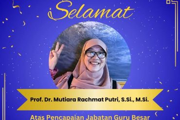 Selamat kepada Prof. Dr. Mutiara Rachmat Putri, S.Si., M.Si. atas diraihnya jabatan Guru Besar dalam bidang Pemodelan Oseanografi.