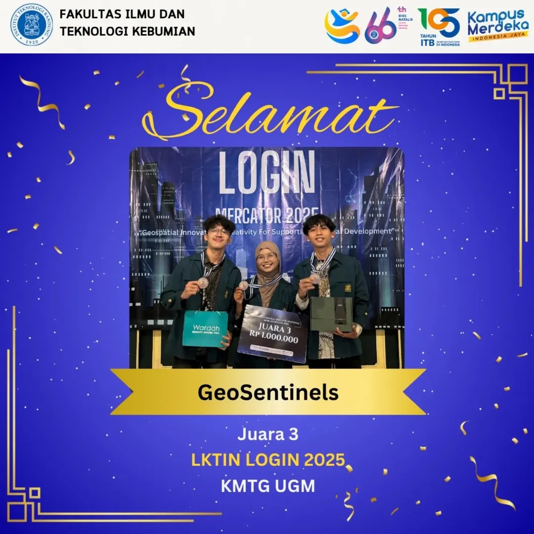Selamat Juara 3 dalam Lomba Karya Tulis Ilmiah Nasional LOGIN 2025 yang diselenggarakan oleh KMTG UGM