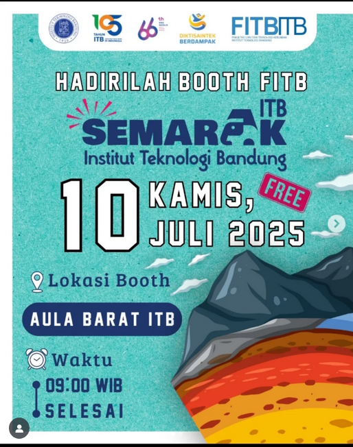 Booth FITB pada acara SEMARAK ITB 2025