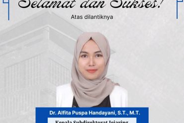 Selamat dan Sukses Atas dilantiknya Dr. Alfita
