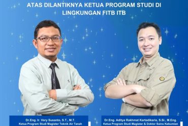 Selamat dan Sukses Atas Dilantiknya Ketua Program Studi di Lingkungan FITB-ITB