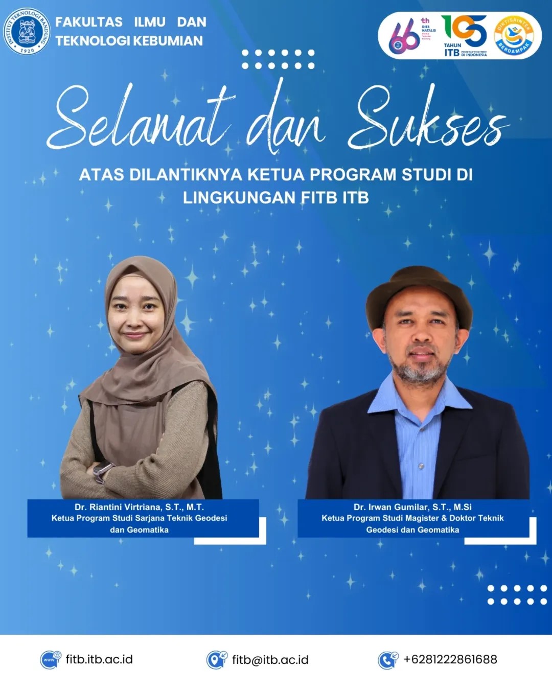 Congratulations on the Inauguration of the Head of Study Program at FITB ITB