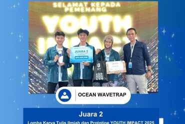 Fakultas Ilmu dan Teknologi Kebumian mengucapkan selamat kepada tim Ocean WaveTrap