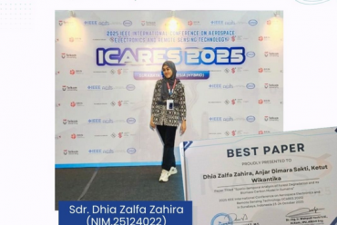 Selamat dan Sukses Atas keberhasilannya Best paper IEEE 2025 International Conference on aerospace electronics and remote sensing technology