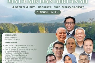 SIARAN PERS BERSAMA FITB-PAAI “Integrasi Pengelolaan Air Tanah dalam Tata Kelola Sumber Daya Air Menuju Indonesia Nirbanjir”