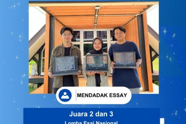 Selamat dan Sukses Juara 2 dan 3 dalam Lomba Esai Nasional