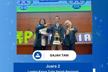 Selamat dan Sukses Atas Juara 2 Lomba Karya Tulis Ilmiah Nasional